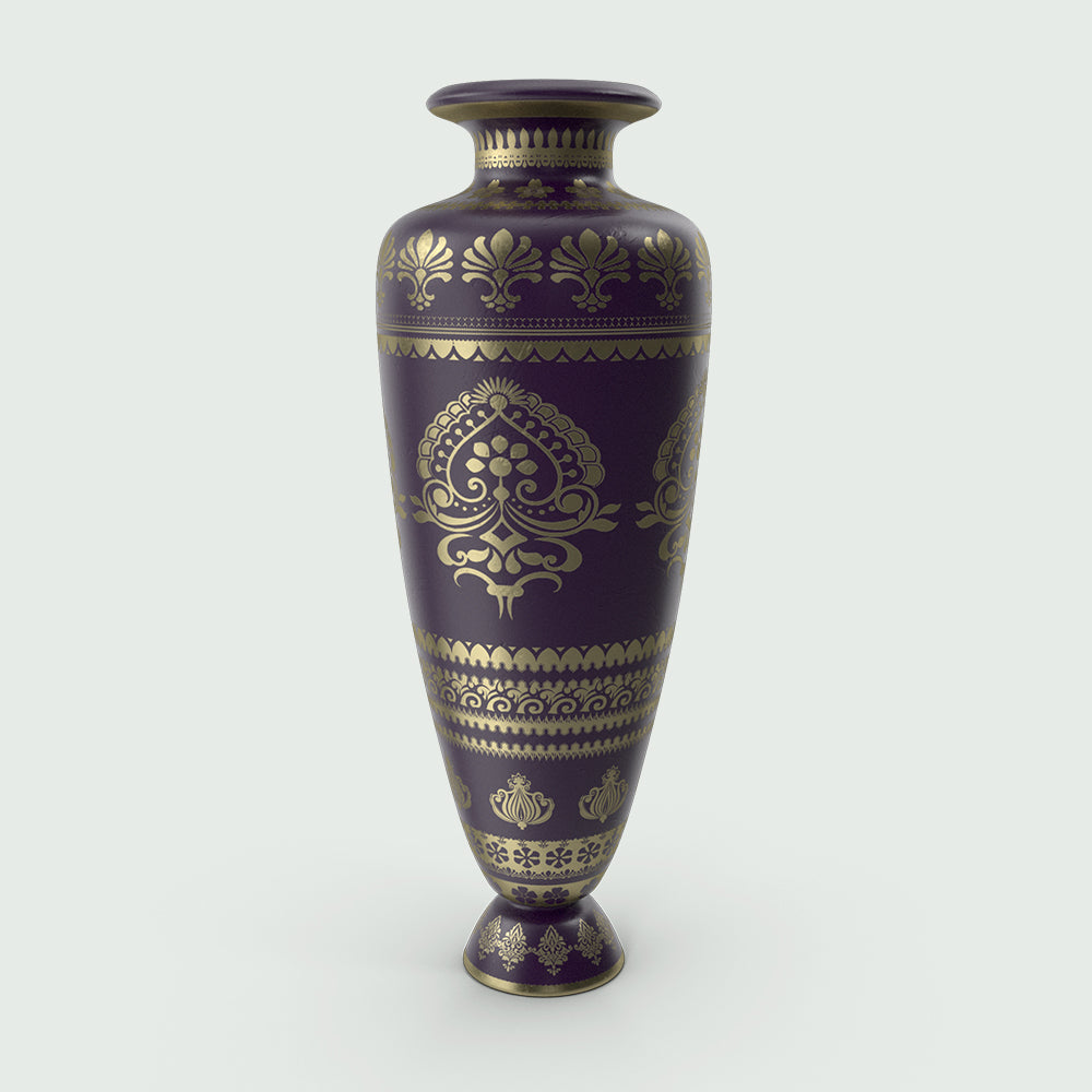 Ceramic Vase with Geometric Pattern