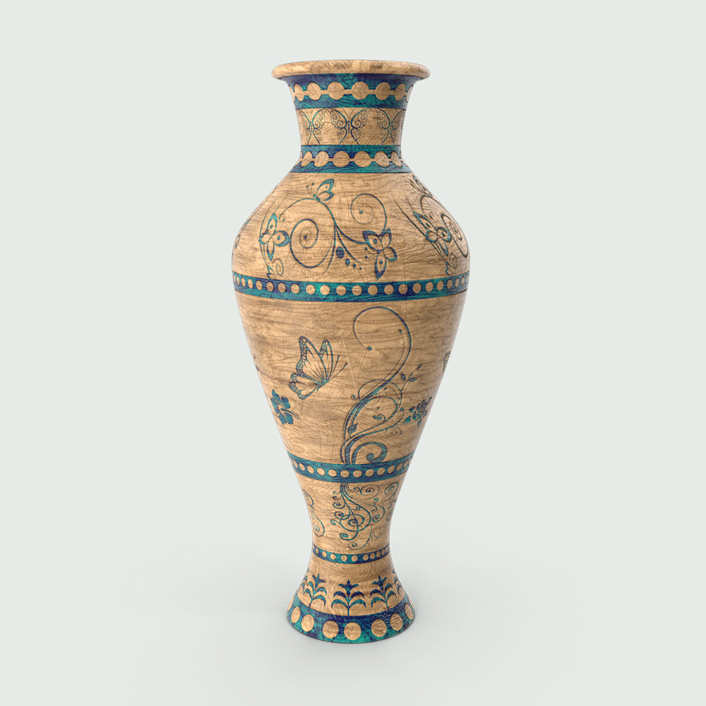 Hand-Painted Ceramic Wall Plate with Fruits and Vegetables